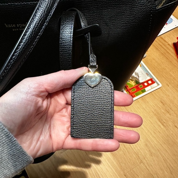 NWOT Kate Spade Classic Black Leather Tote - Picture 10 of 10